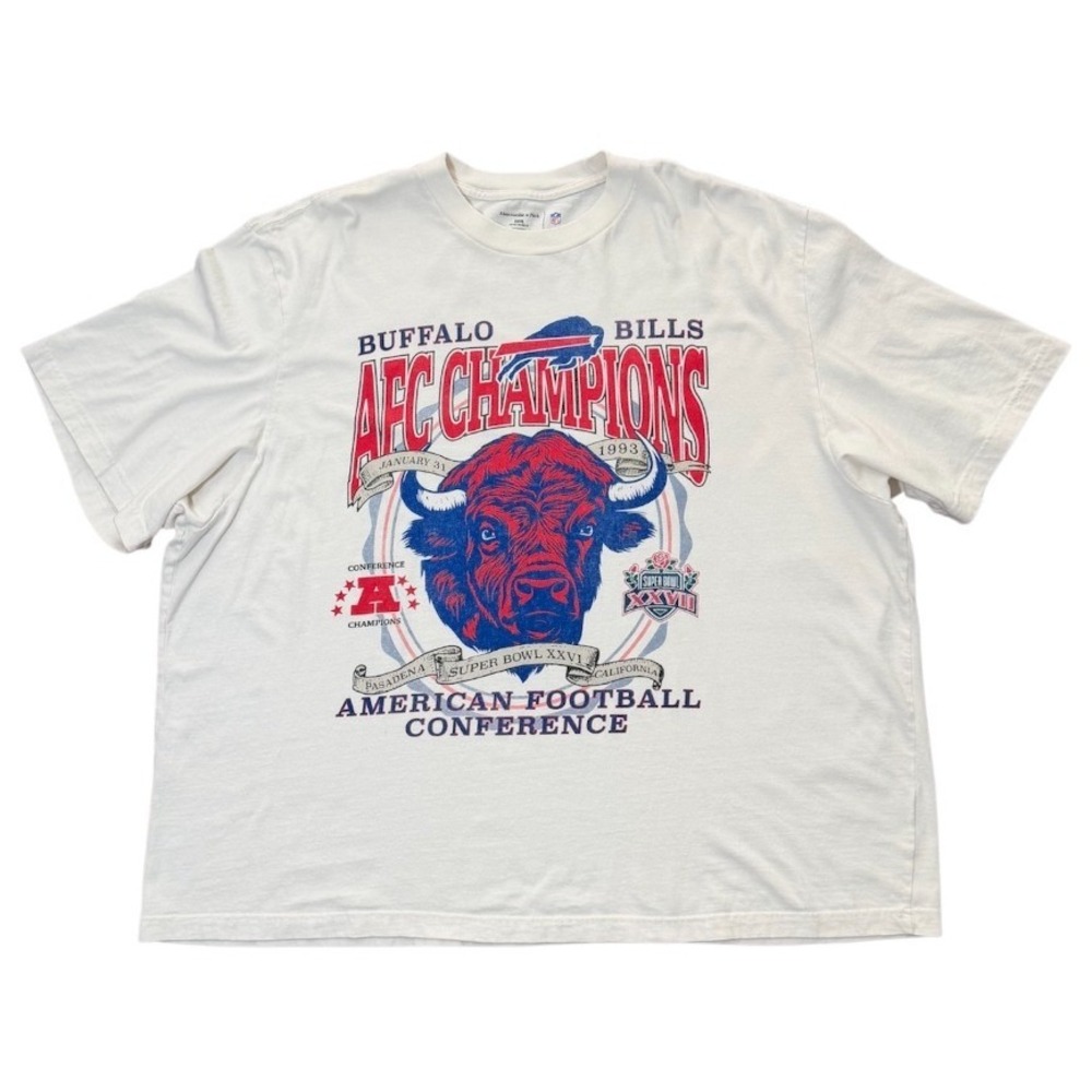 Abercrombie & Fitch Buffalo Bills AFC Champions Super Bowl Football NFL T-shirt
